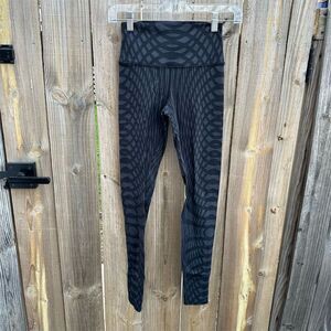 Alo Yoga Women's High-Waist Leggings Geometric Black Size S Activewear